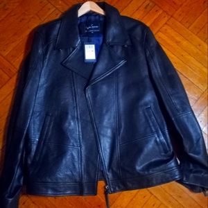 Mens leather Motorcycle jacket